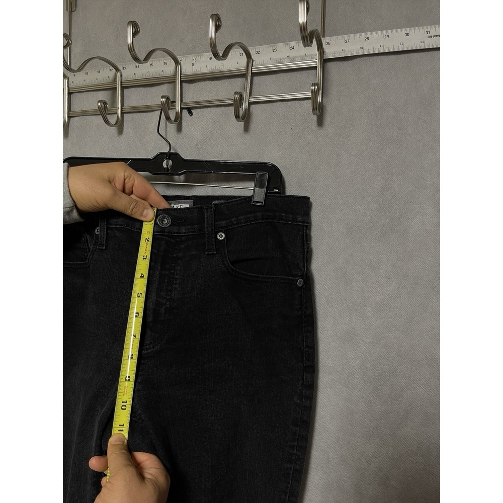 BKE Jeans Men 34x31 Black Dark Wash Jake Straight Preppy Buckle Stretch Preppy - Picture 5 of 11